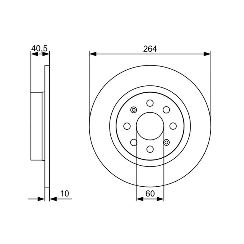 BOSCH 0 986 479 517 stabdžių diskas