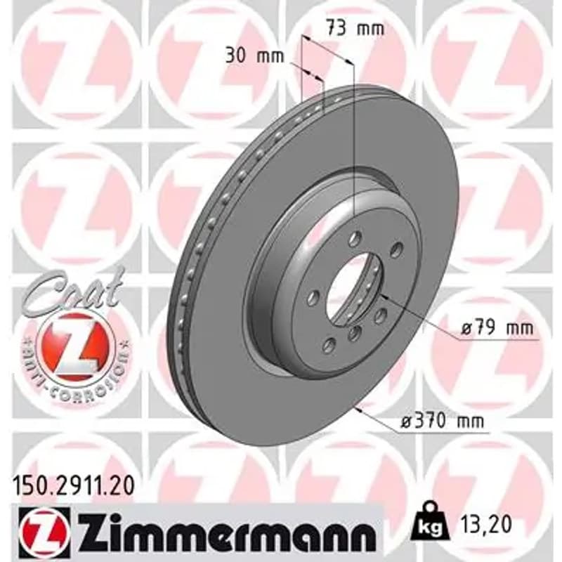 ZIMMERMANN stabdžių diskas 150.2911.20