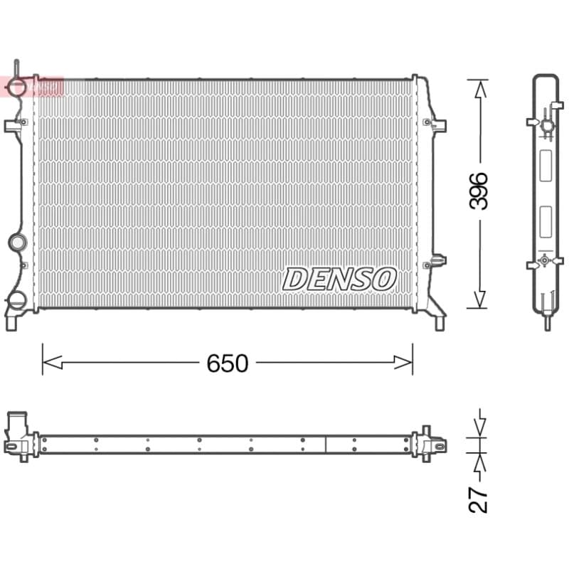 DENSO radiatorius, variklio aušinimas DRM32043
