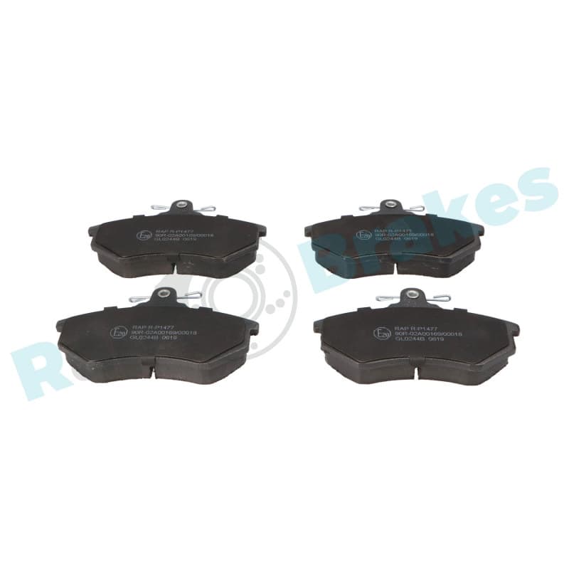 RAPBRAKES stabdžių trinkelių rinkinys, diskinis stabdys R-P1477