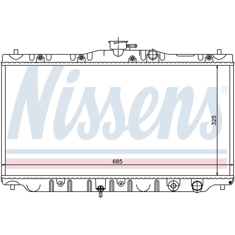 NISSENS radiatorius, variklio aušinimas 63304