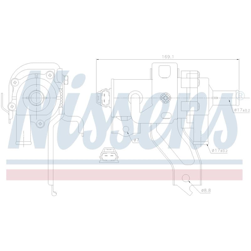 NISSENS Vandens siurblys, variklio aušinimas 831079