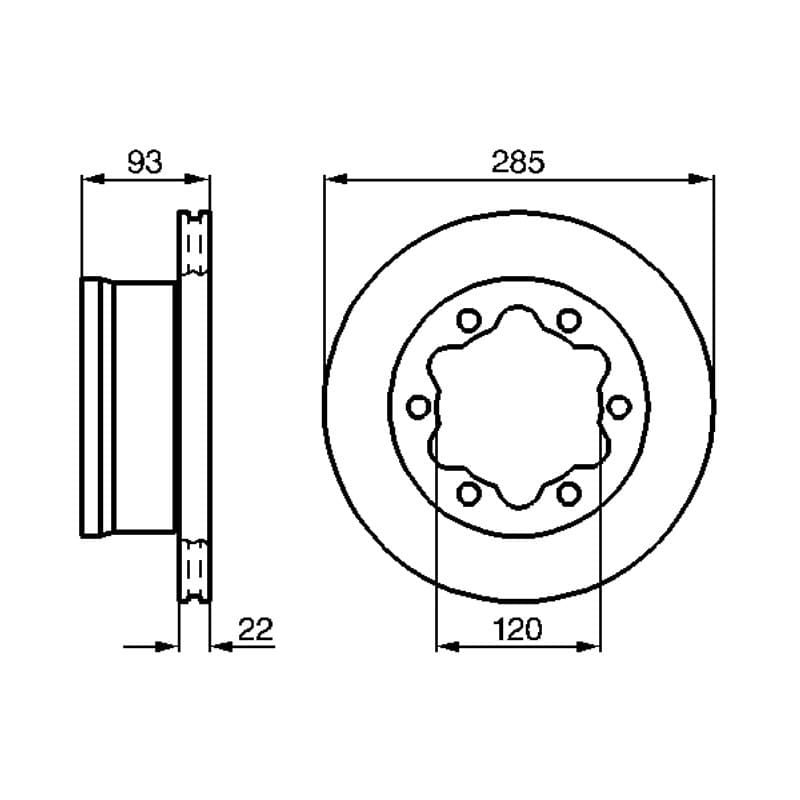 BOSCH 0 986 479 B38 stabdžių diskas