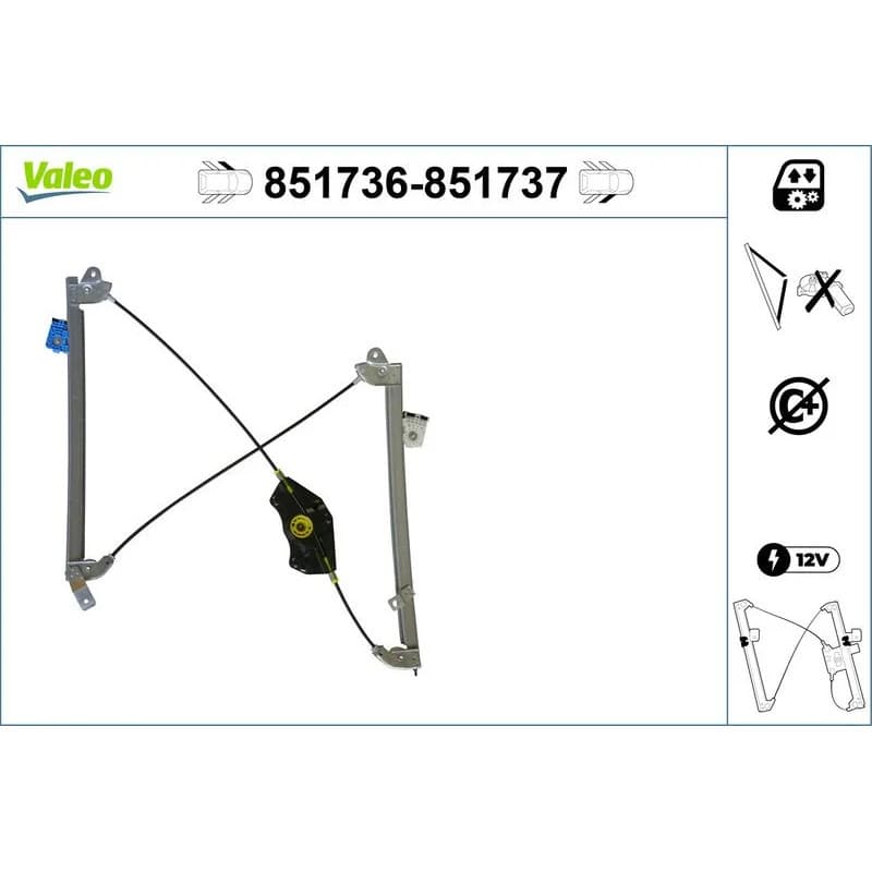 VALEO lango pakėliklis 851736