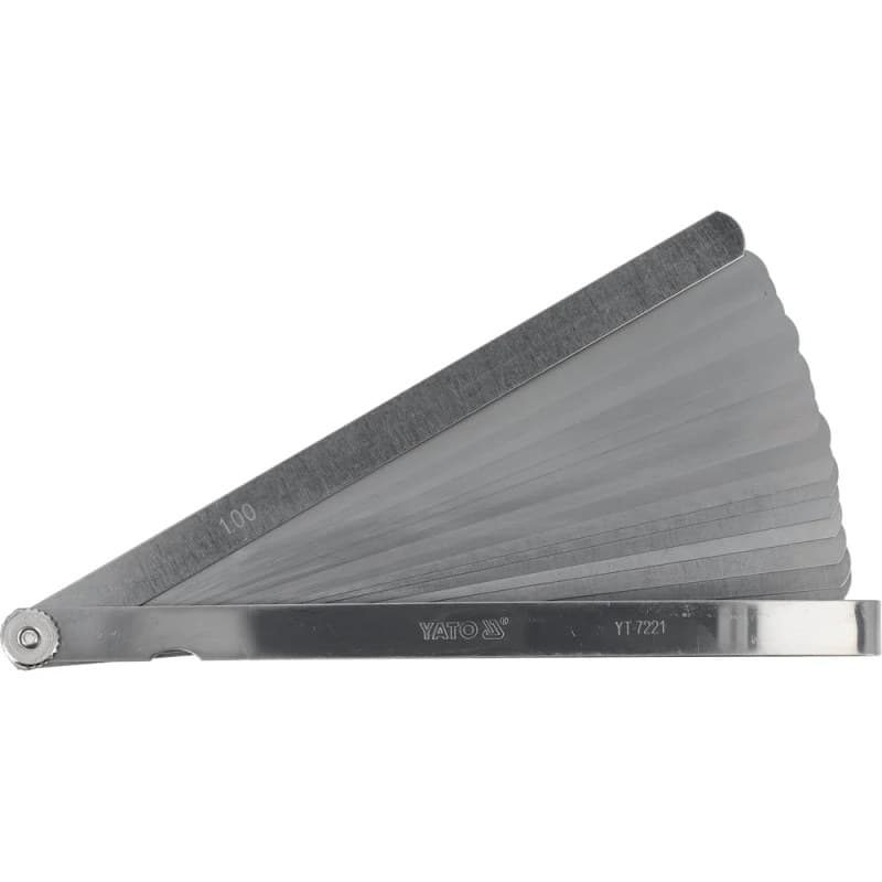 YATO Matuoklis 200 mm, 17 matavimo lapelių, 0,02-1 mm YT-7221