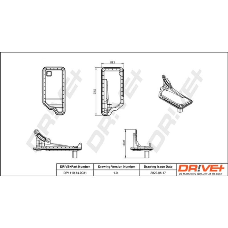 DRVE hidraulinis filtras, automatinė transmisija DP1110.14.0031