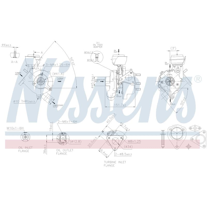 NISSENS kompresorius, įkrovimo sistema 93038