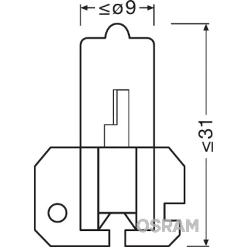 OSRAM lemputė, priekinis žibintas 64175