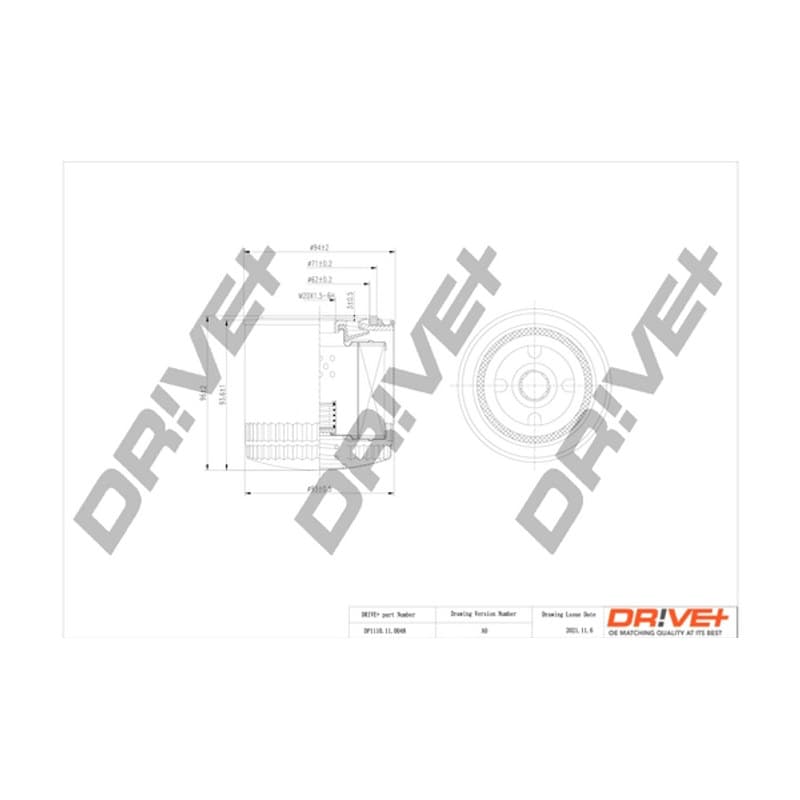 DRVE alyvos filtras DP1110.11.0048