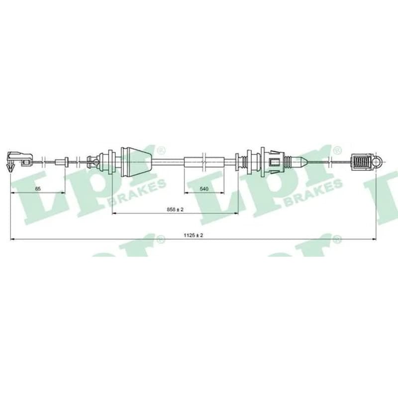LPR akceleratoriaus trosas C0146A