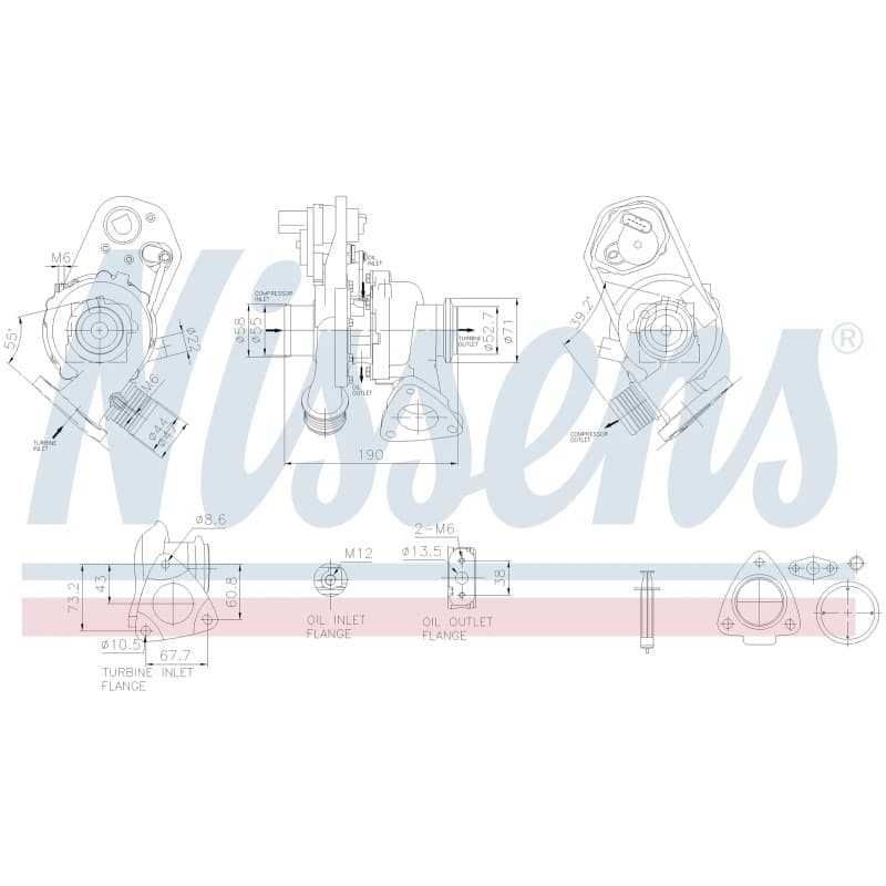 NISSENS kompresorius, įkrovimo sistema 93486