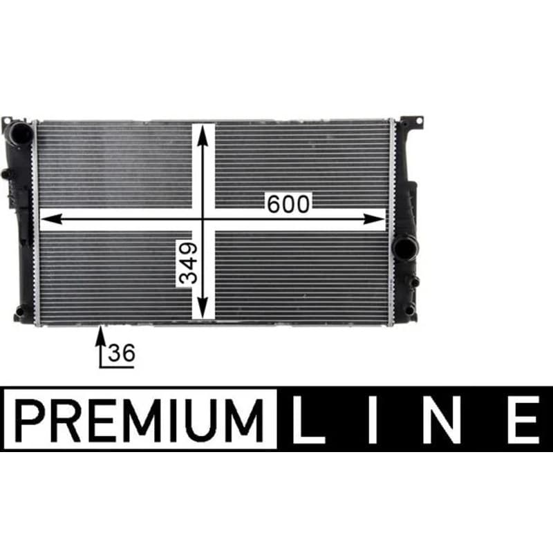 MAHLE CR 1725 000P radiatorius, variklio aušinimas