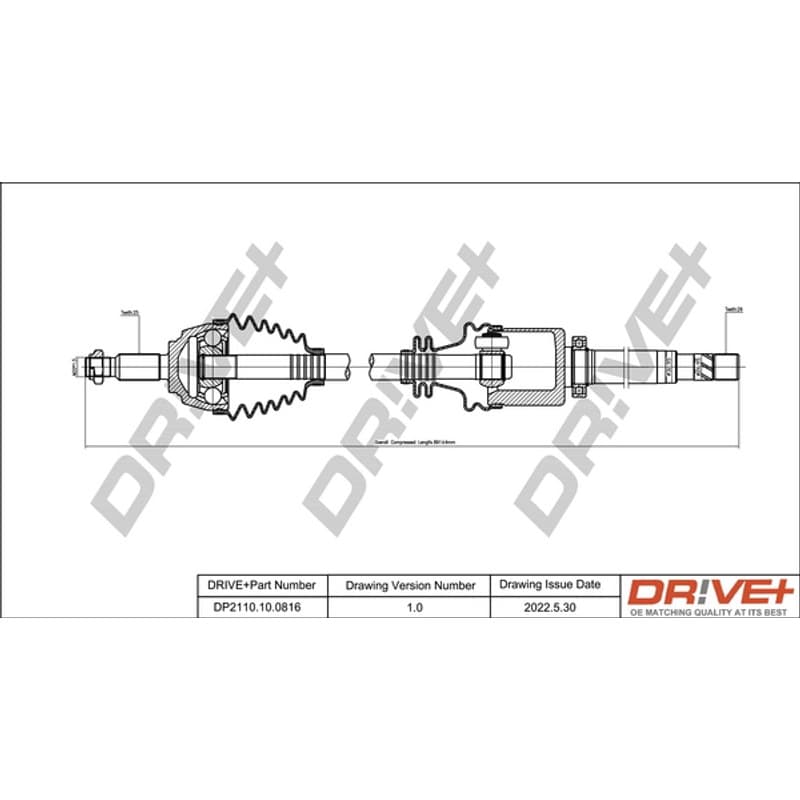 DRVE pusašis DP2110.10.0816
