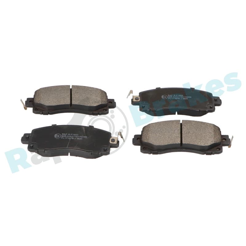 RAPBRAKES stabdžių trinkelių rinkinys, diskinis stabdys R-P1653