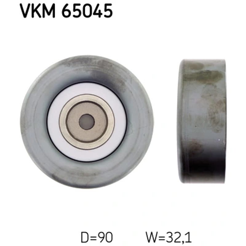 SKF VKM 65045 kreipiantysis skriemulys, V formos rumbuotas diržas