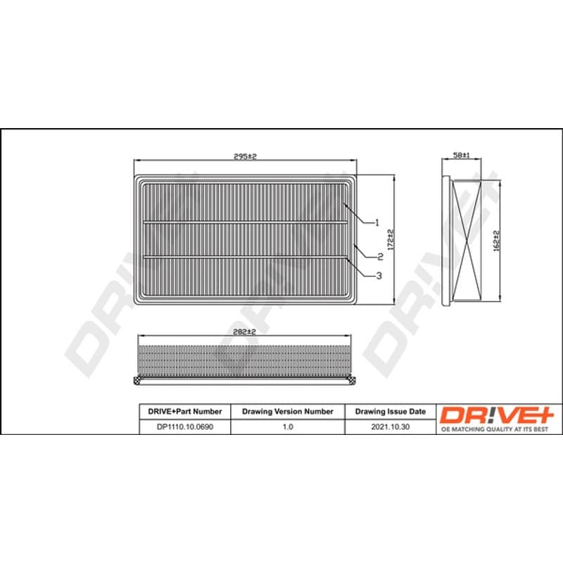 DRVE oro filtras DP1110.10.0690