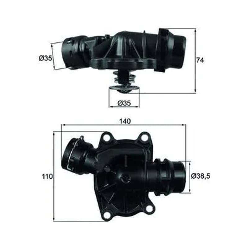 MAHLE TI 233 88 termostatas, aušinimo skystis