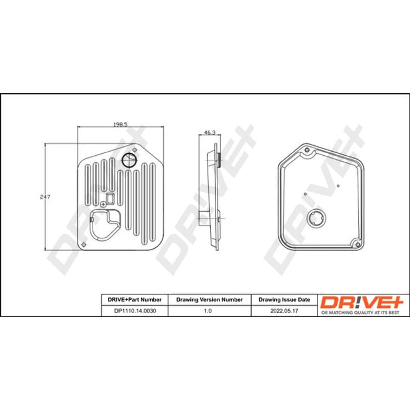 DRVE hidraulinis filtras, automatinė transmisija DP1110.14.0030