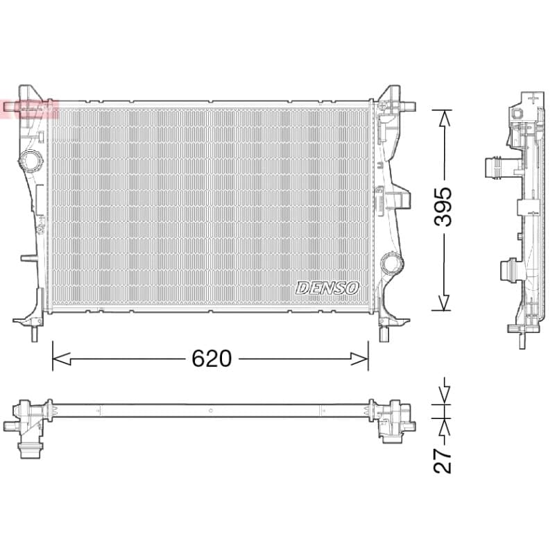 DENSO radiatorius, variklio aušinimas DRM06038