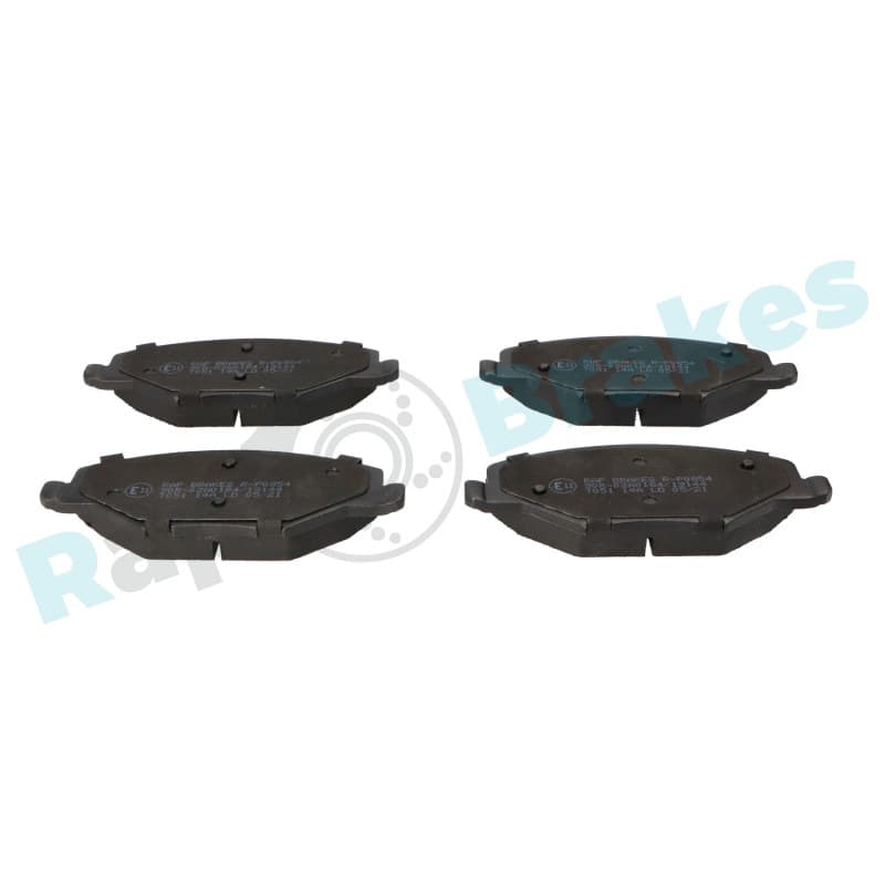 RAPBRAKES stabdžių trinkelių rinkinys, diskinis stabdys R-P0854