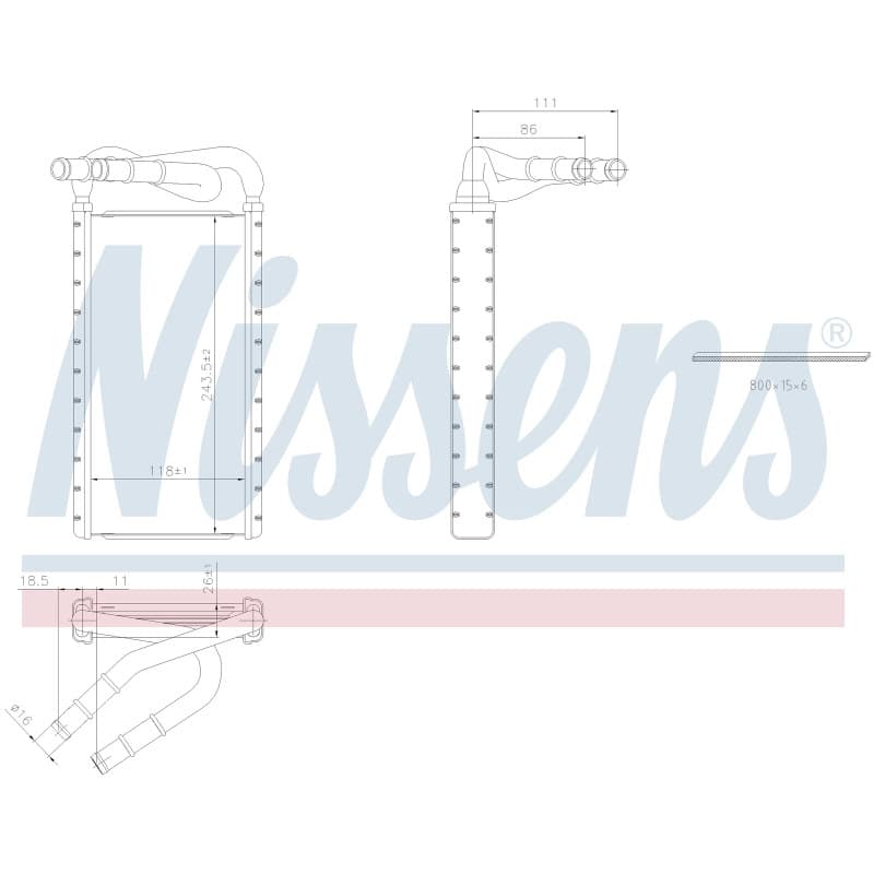 Salono radiatorius NISSENS 707425 NISS