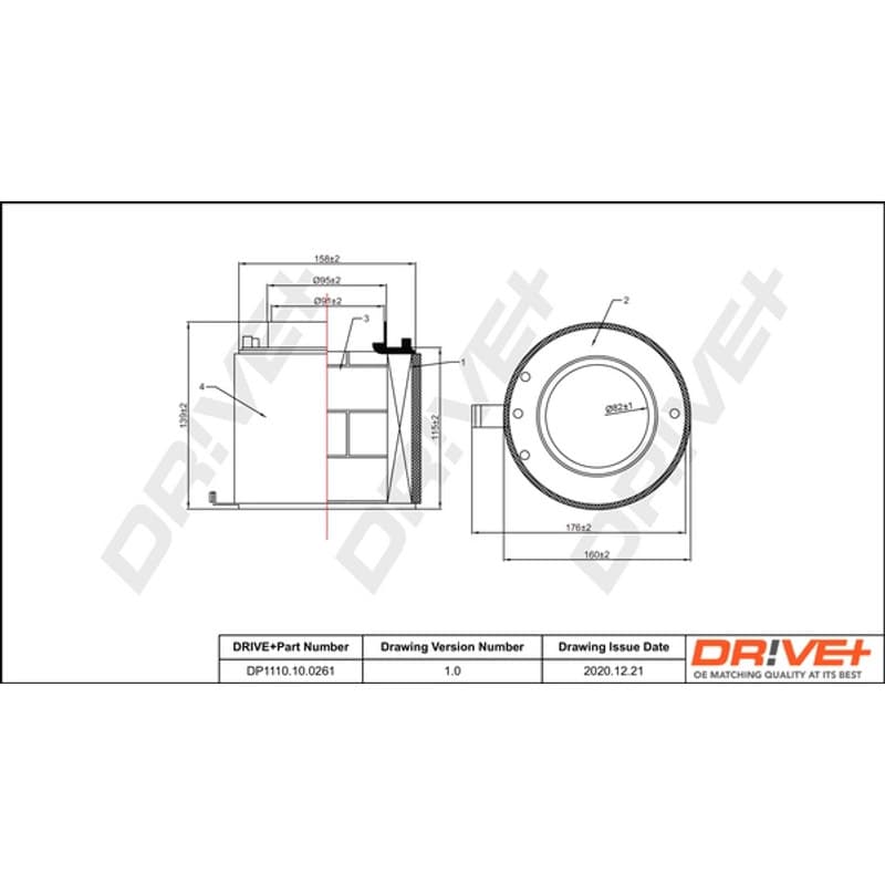 DRVE oro filtras DP1110.10.0261