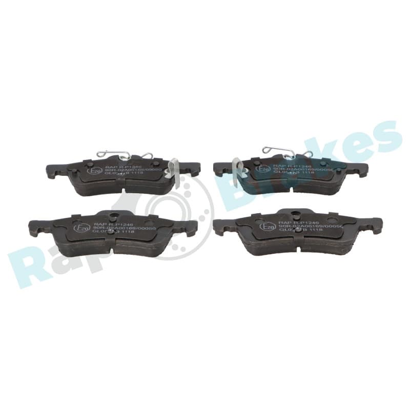 RAPBRAKES stabdžių trinkelių rinkinys, diskinis stabdys R-P1246
