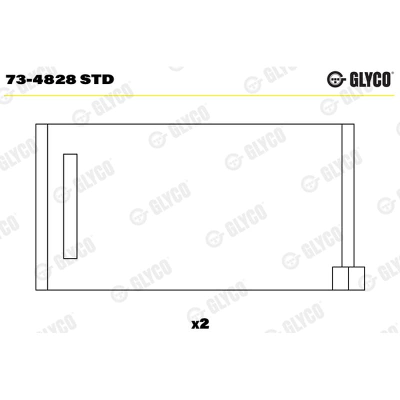 GLYCO skirstomojo veleno įvorės 73-4828 STD
