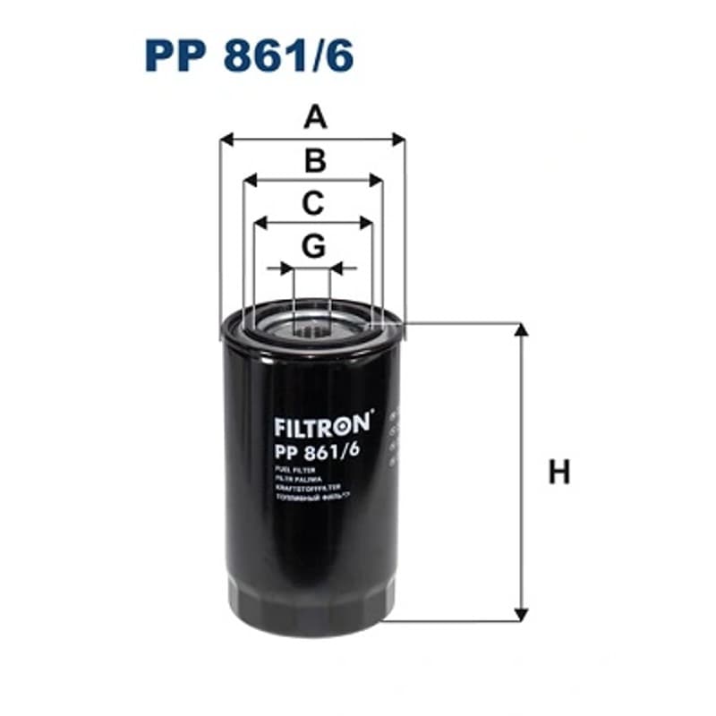 FILTRON kuro filtras PP 861/6