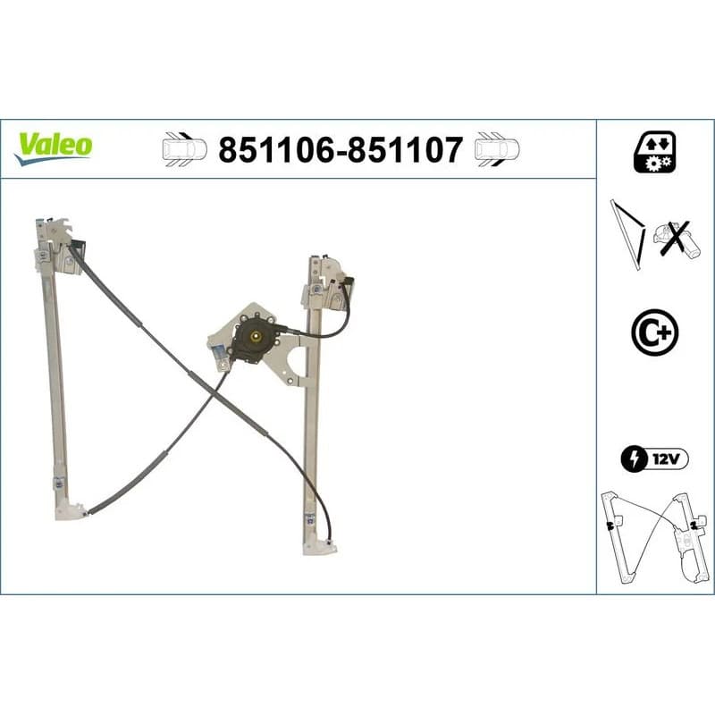 VALEO lango pakėliklis 851107