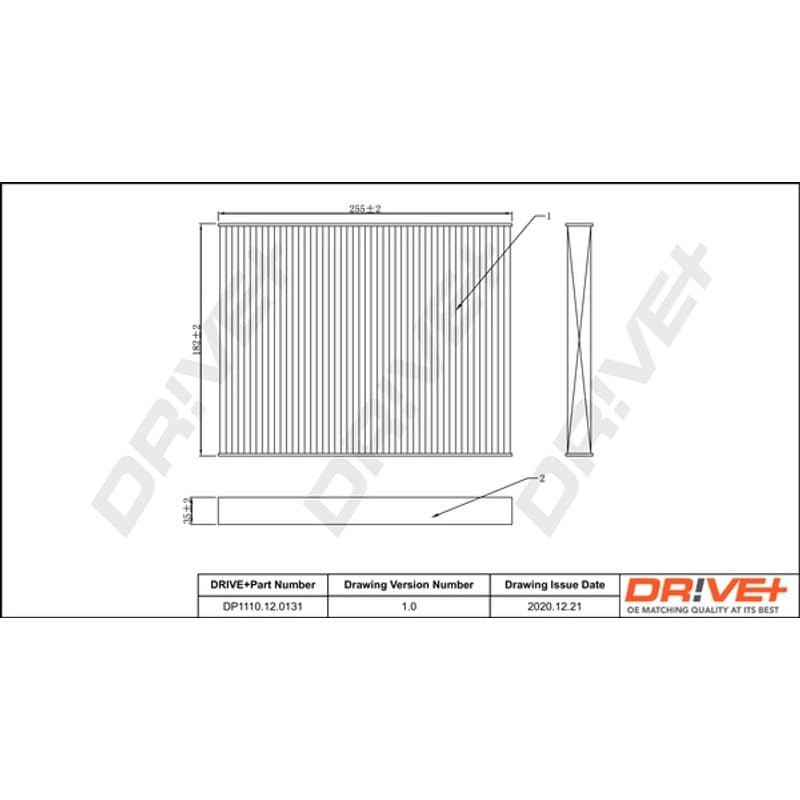 DRVE filtras, salono oras DP1110.12.0131