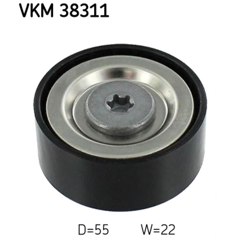 SKF VKM 38311 kreipiantysis skriemulys, V formos rumbuotas diržas