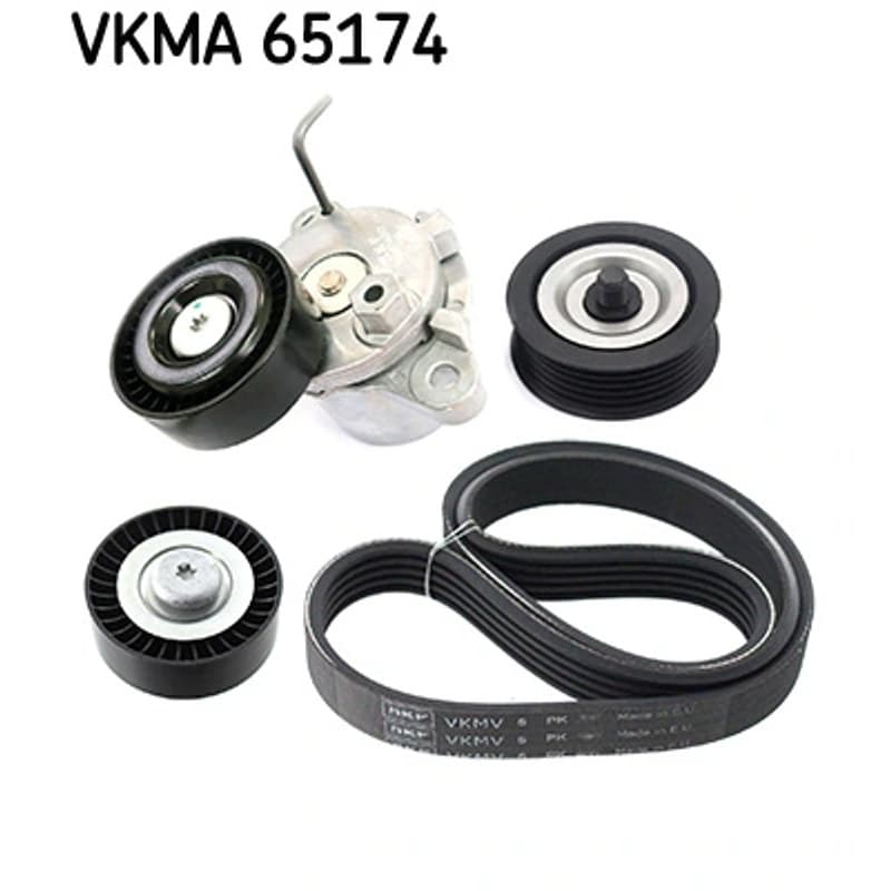 SKF VKMA 65174 V formos rumbuotas diržas, komplektas