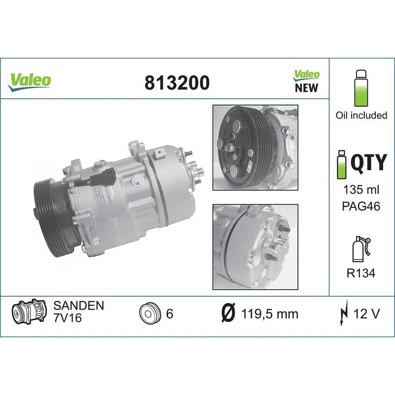 VALEO kompresorius, oro kondicionierius 813200