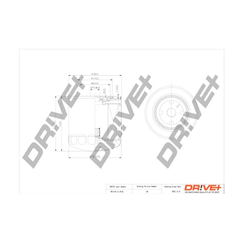 DRVE alyvos filtras DP1110.11.0142