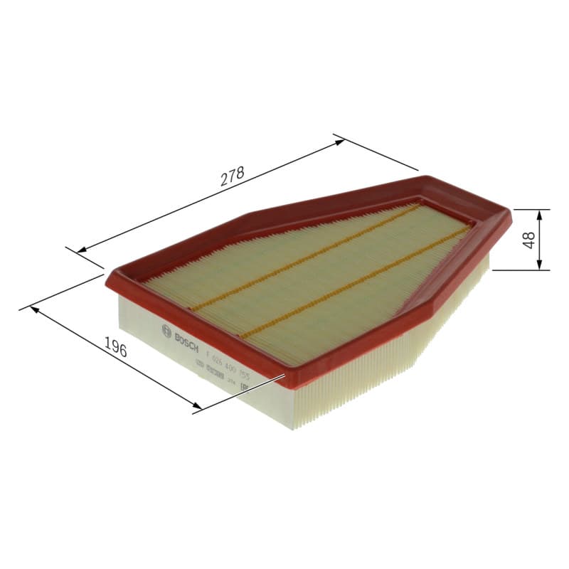 BOSCH F 026 400 755 oro filtras