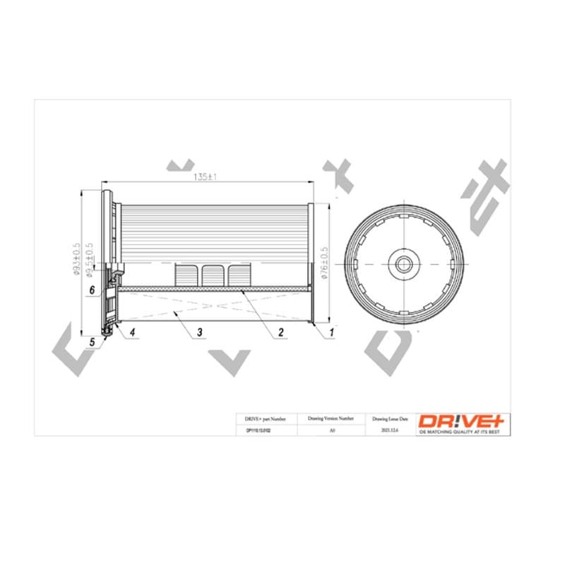 DRVE kuro filtras DP1110.13.0102