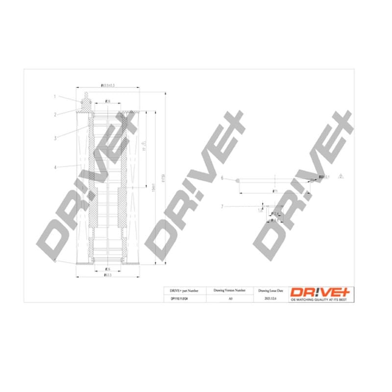 DRVE alyvos filtras DP1110.11.0124