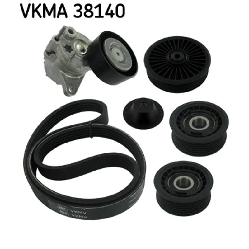 SKF VKMA 38140 V formos rumbuotas diržas, komplektas