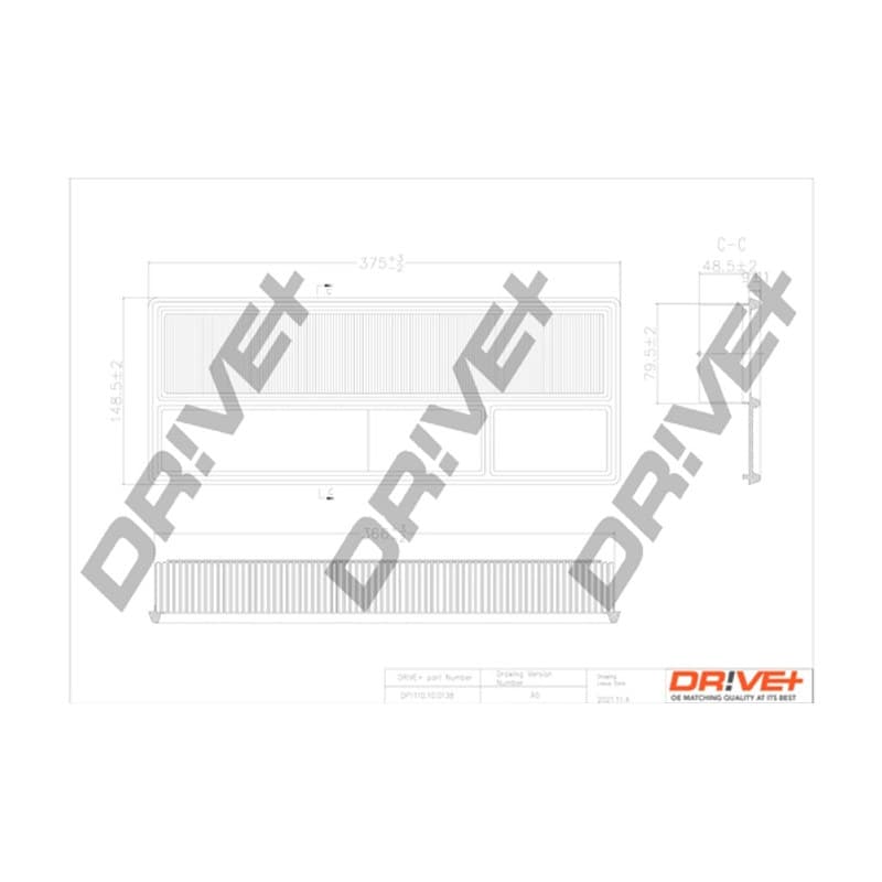 DRVE DP1110.10.0138 oro filtras