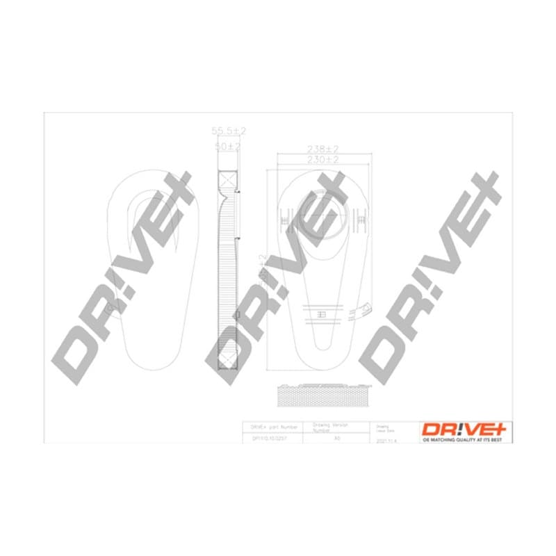 DRVE DP1110.10.0257 oro filtras