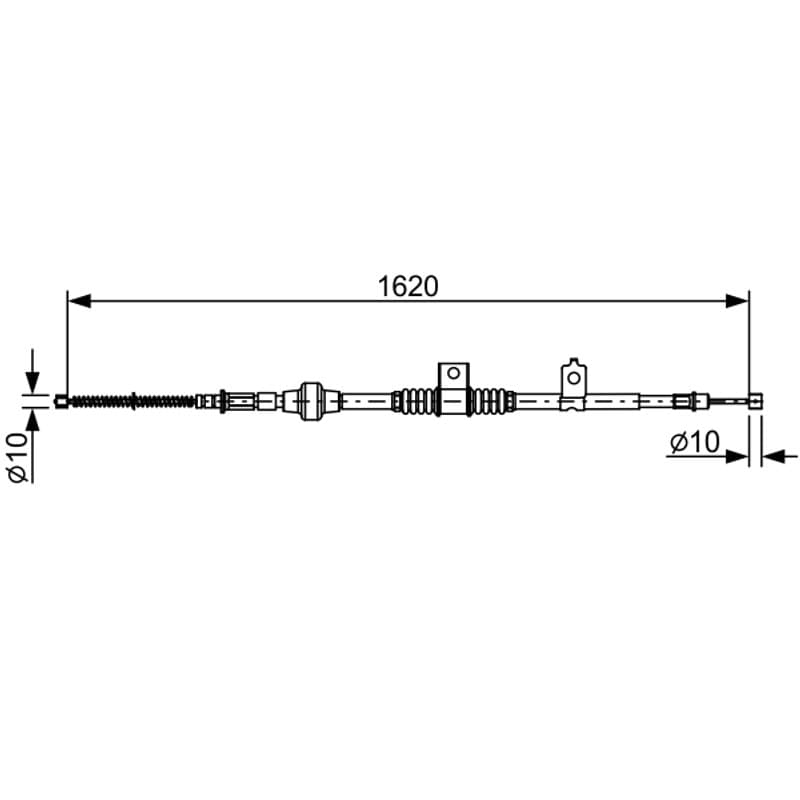 BOSCH 1 987 482 521 trosas, stovėjimo stabdys