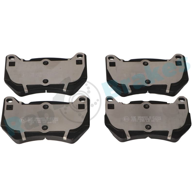 RAPBRAKES stabdžių trinkelių rinkinys, diskinis stabdys R-P1582