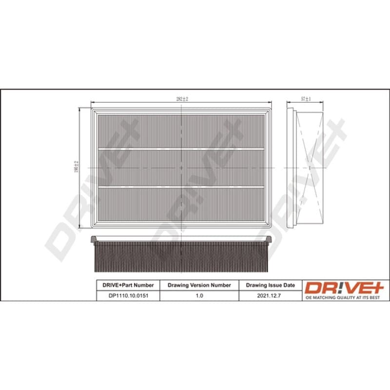 DRVE DP1110.10.0151 oro filtras