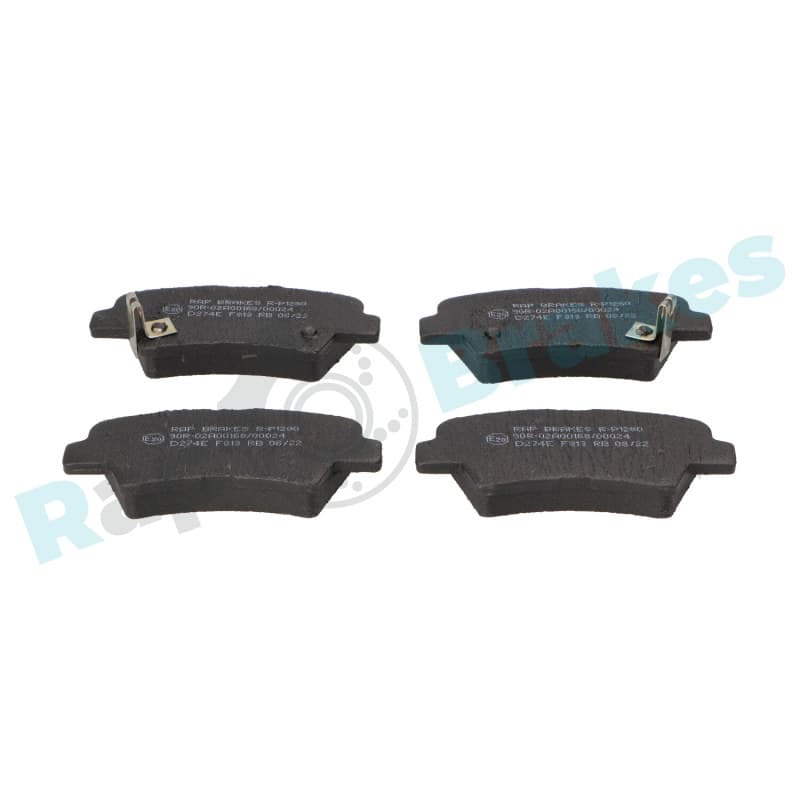 RAPBRAKES stabdžių trinkelių rinkinys, diskinis stabdys R-P1280