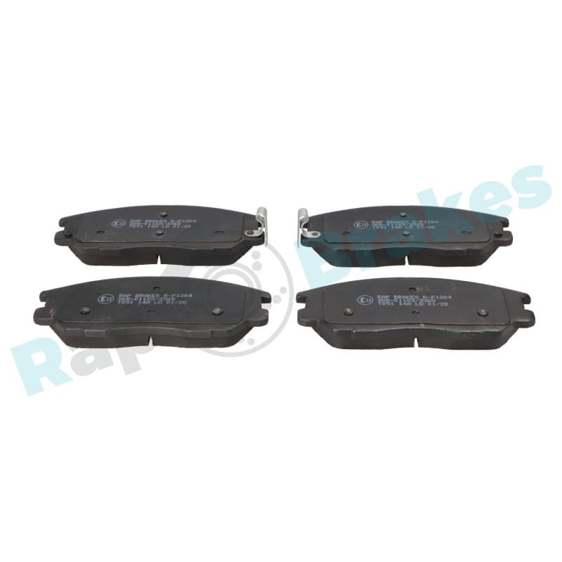 RAPBRAKES stabdžių trinkelių rinkinys, diskinis stabdys R-P1204