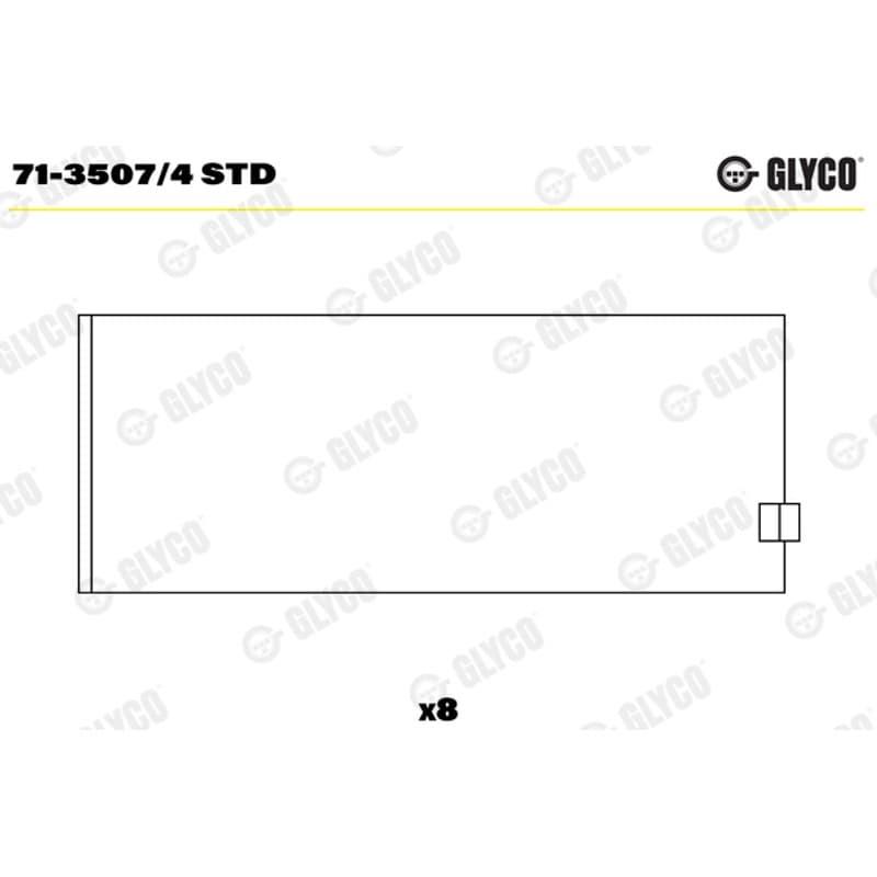 GLYCO guoliai dideliu galu 71-3507/4 STD