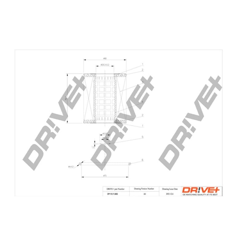 DRVE alyvos filtras DP1110.11.0053