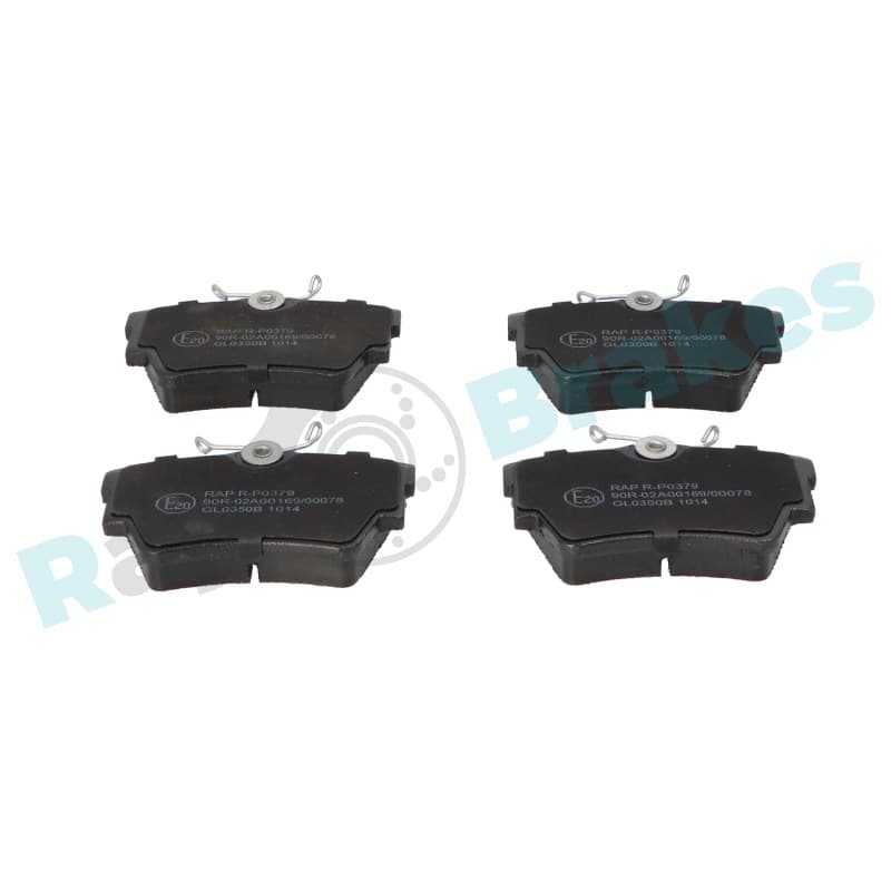RAPBRAKES stabdžių trinkelių rinkinys, diskinis stabdys R-P0379