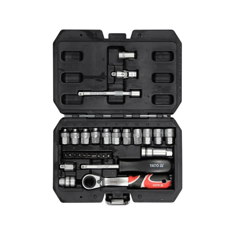 YATO Prakalamų splaininių galvučių rinkinys 29 vnt. 1/4" YT-38650